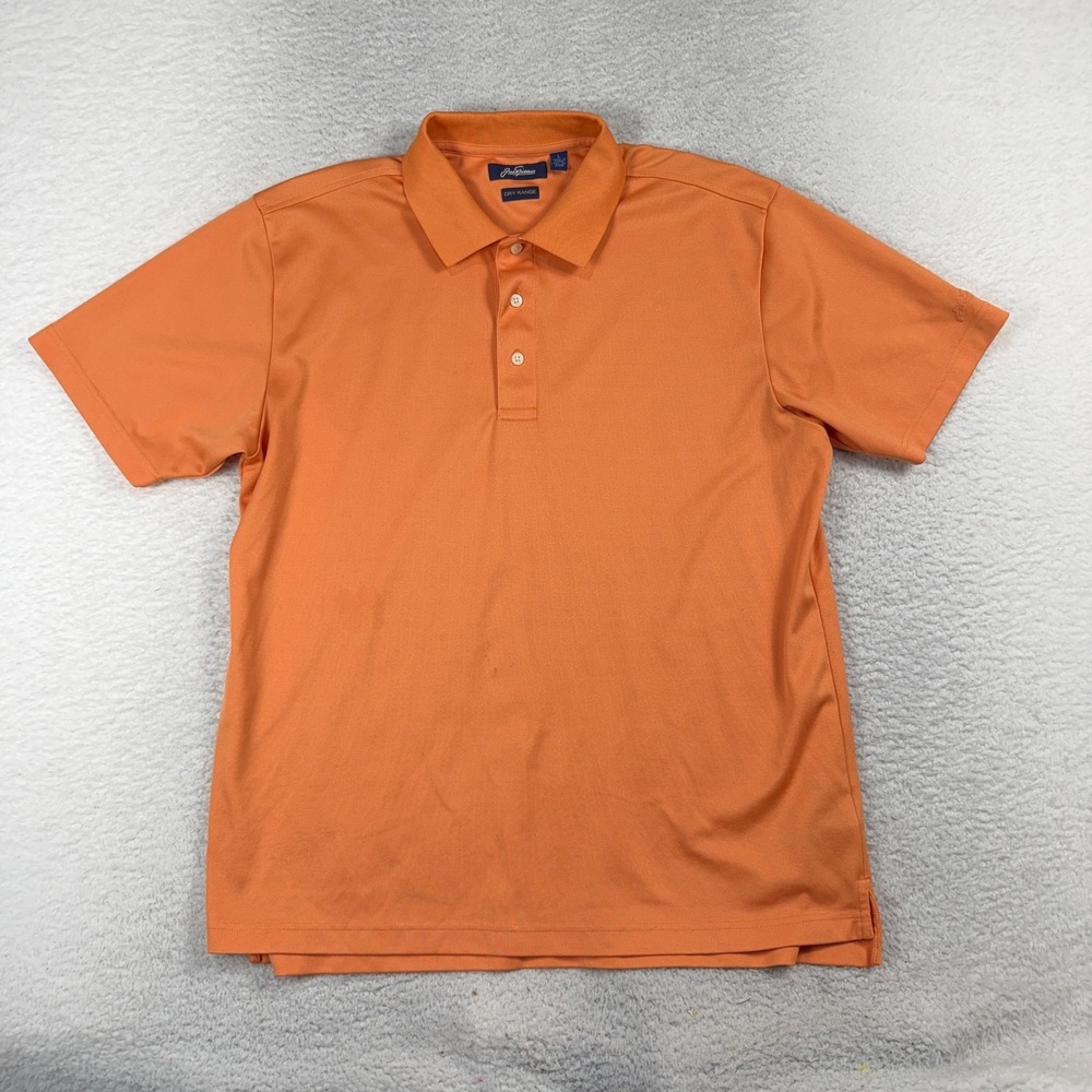 Jack Nicklaus Dry Range Golf Polo Shirt Moisture Wicking Orange Large Casual